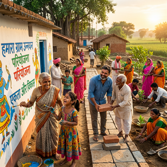 Community project in rural India